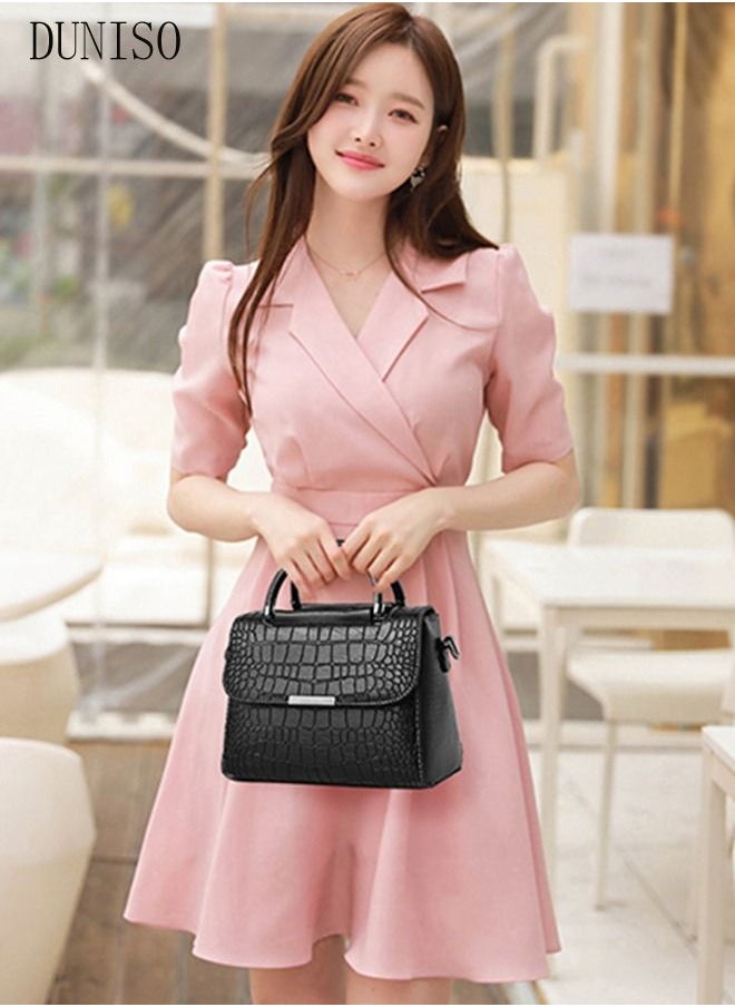 DUNISO Women's Vintage Handbags Faux Leather Shoulder Bag Ladies Fashion Designer Satchel Crossbody Bag with Adjustable Strap for Ladies  - Image 3