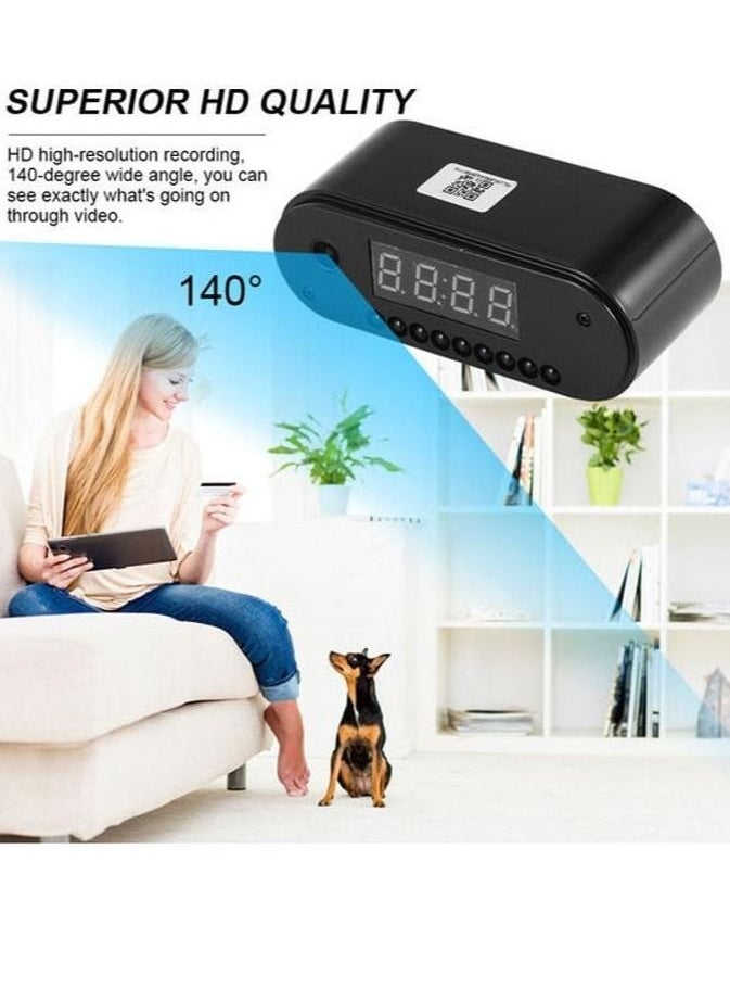 GENNEXT - Wireless Hidden Spy Wifi Mini Camera Digital Table Clock with Full HD 1080P, Low Light Vision, Motion Detection for Home Office Room Security Cam Live Streaming Through App Security Camera - Image 1
