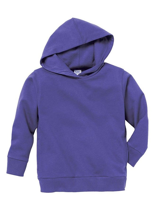 RABBIT SKINS Toddler Pockets Fleece Hooded Sweatshirt, Purple, 4T