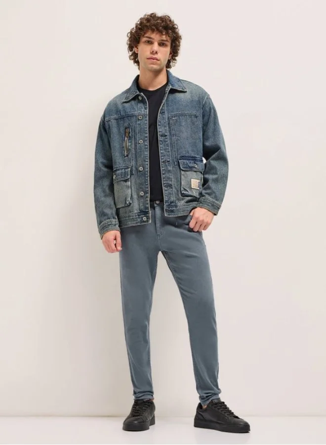 THE BEAR HOUSE Men's Stylish Jeans with Comfortable Stretch and Skinny Fit Classic Comfort With Modern Style, Perfect For Everyday Casual Looks And Effortless Streetwear Vibes