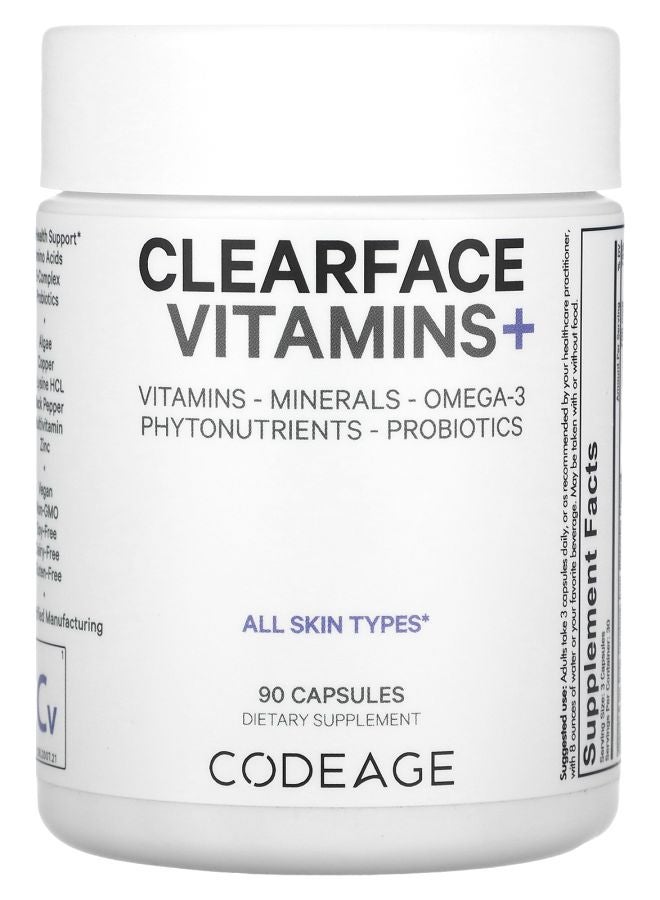 Codeage Clearface Vitamins+ 90 Capsules
