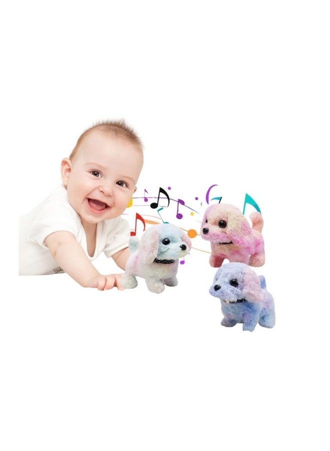 سكوبا لعبة جرو تفاعلية موسيقية للأطفال، جراء وردية اللون، ذيل يهز، ضوء ساطع في العينين - Image 3