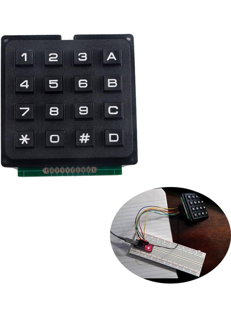 NEXTION NEXTION 16 Keys Matrix Keypad 4x4 Membrane Keyboard Module Array Switch for Arduino  - Image 1