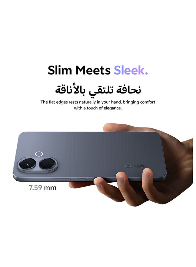 فيفو V70 لايت 5G ثنائي الشريحة أنيق أسود 8 جيجابايت رام 128 جيجابايت (شاحن 90 واط مدعوم) مع هدايا حصرية ساعة ذكية، ضمان 24 شهر + 1 سنة استبدال الشاشة - نسخة الشرق الأوسط - Image 5