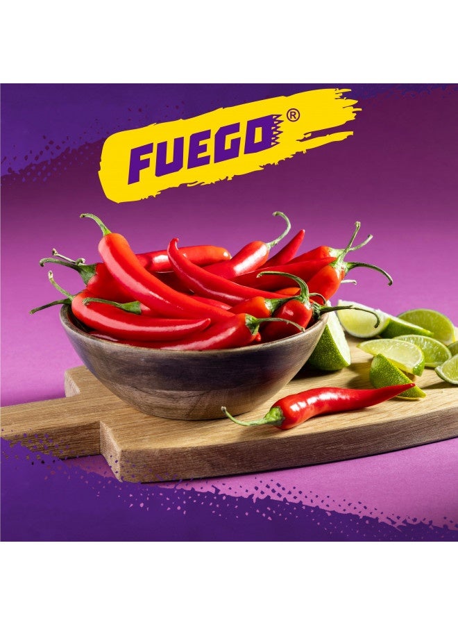 Taki's Takis Hot Nuts Fuego Double Crunch Peanuts, Hot Chili Pepper Lime Flavored Spicy Peanuts, Multipack 12 Individual Bags, 3.2 Ounces Each - Image 4