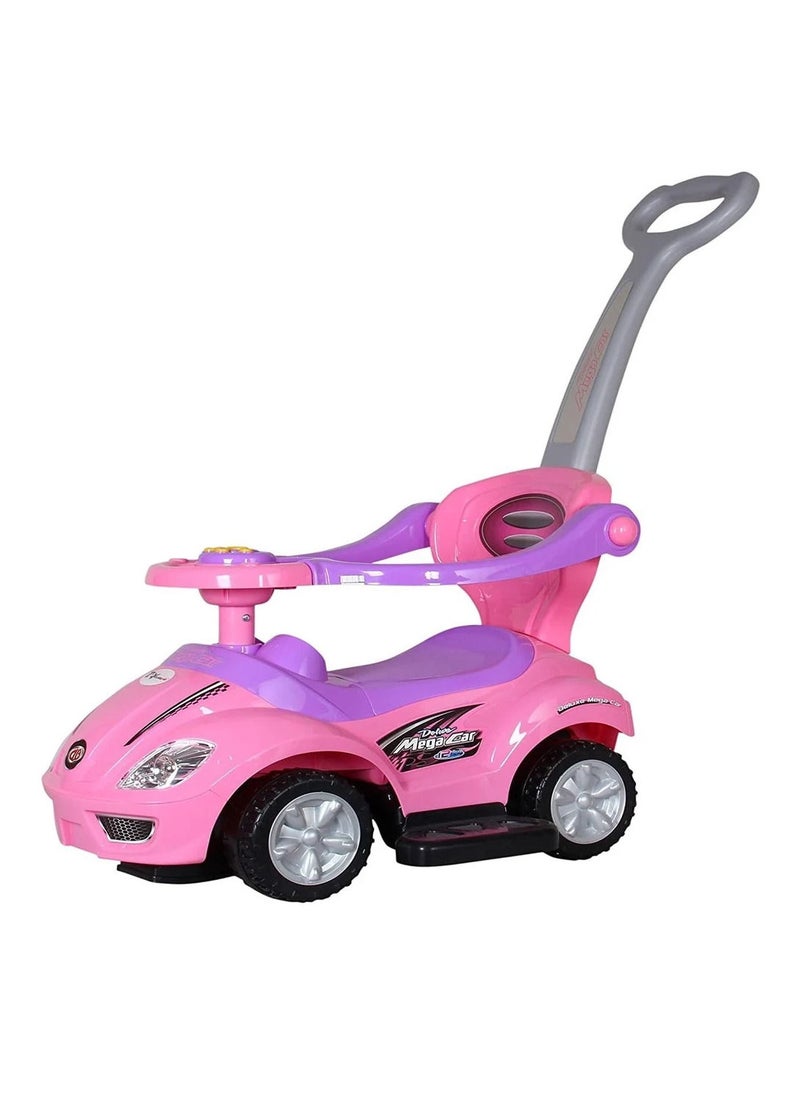 FACTUAL TOYS - 3 IN 1 MEGA CAR PUSHER CAR - PINK - Image 1