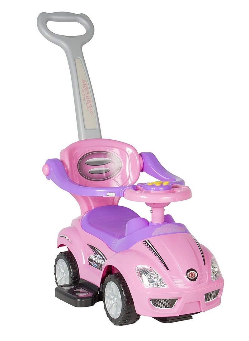 FACTUAL TOYS - 3 IN 1 MEGA CAR PUSHER CAR - PINK - Image 1