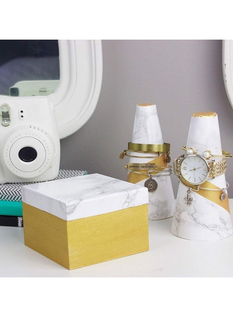 Cool Baby Style Self Adhesive Wallpaper Marble Paper Granite Gray/White Roll Thick Wallpaper PVC (11.8" x 78.7") Easy to Removal - Image 3