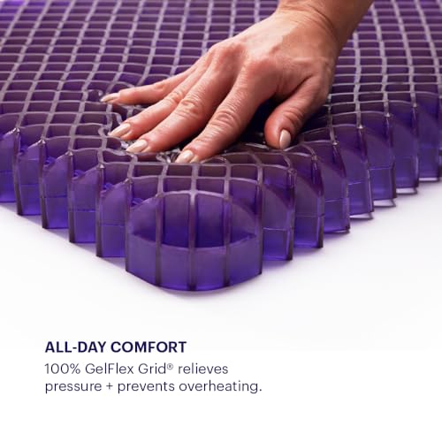 Purple Royal Seat Cushion - Seat Cushion for The Car Or Office Chair - Temperature Neutral Grid - Image 5