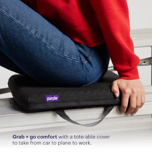 Purple Royal Seat Cushion - Seat Cushion for The Car Or Office Chair - Temperature Neutral Grid - Image 3