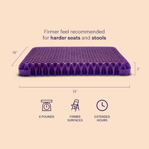 Purple Royal Seat Cushion - Seat Cushion for The Car Or Office Chair - Temperature Neutral Grid - Image 2