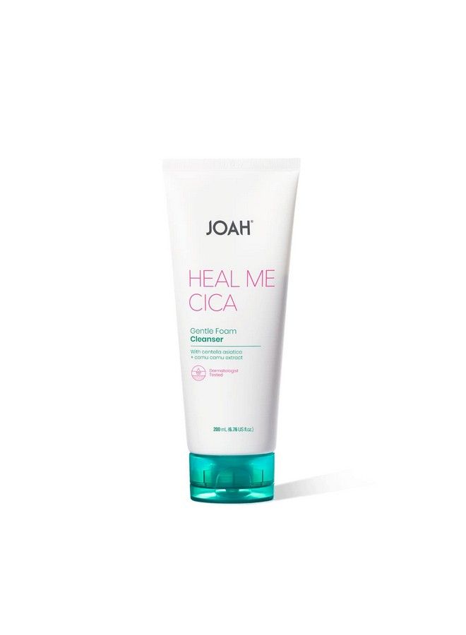 JOAH Heal Me Cica Gentle Foam Cleanser Korean Skin Care Face Wash With Centella Asiatica And Camu Camu Extract Suitable For Sensitive Skin Ph Balanced Crueltyfree 6.76 Oz White - Image 1