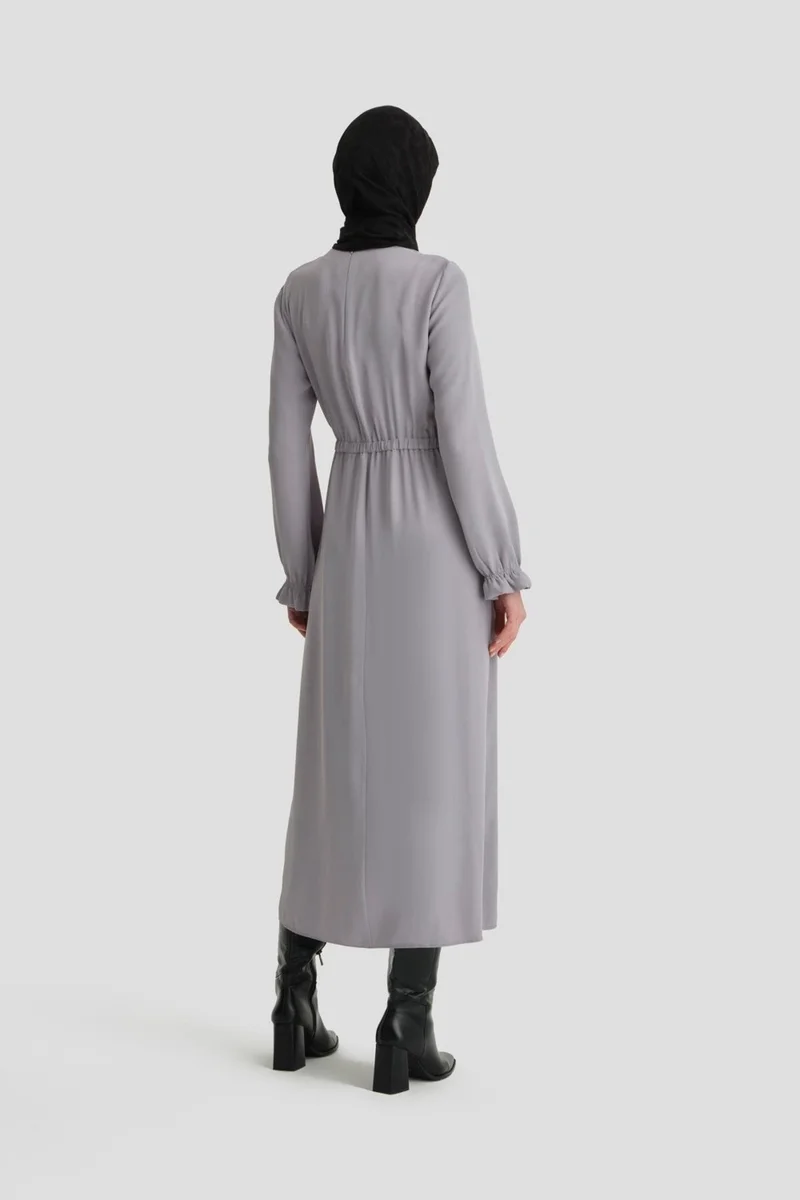 ARMINE Wrap Dress Medium9230 Gray