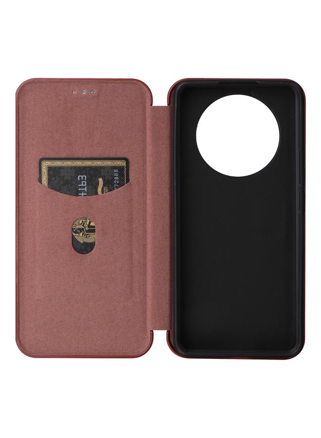 اس-توب جراب هاتف Realme 11 Pro / 11 Pro+ جراب هاتف جلدي قلاب من ألياف الكربون - Image 4