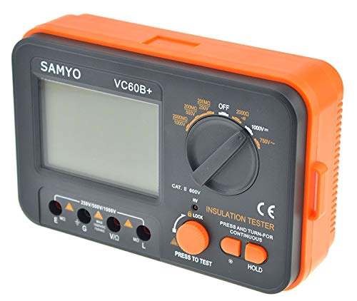 SAMYO VC60B+ Digital Insulation Resistance Tester DCV ACV Meter Megohmmeter Megohm with Test Lead - Image 4