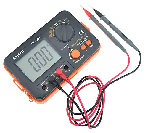 SAMYO VC60B+ Digital Insulation Resistance Tester DCV ACV Meter Megohmmeter Megohm with Test Lead - Image 2