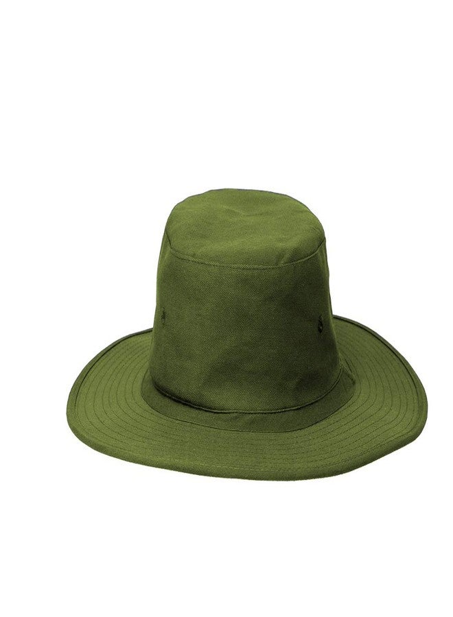 Malvina Boy's Super Wide Brim Fishing Hat Bucket Hat, Safari Hat (Green) - Image 1