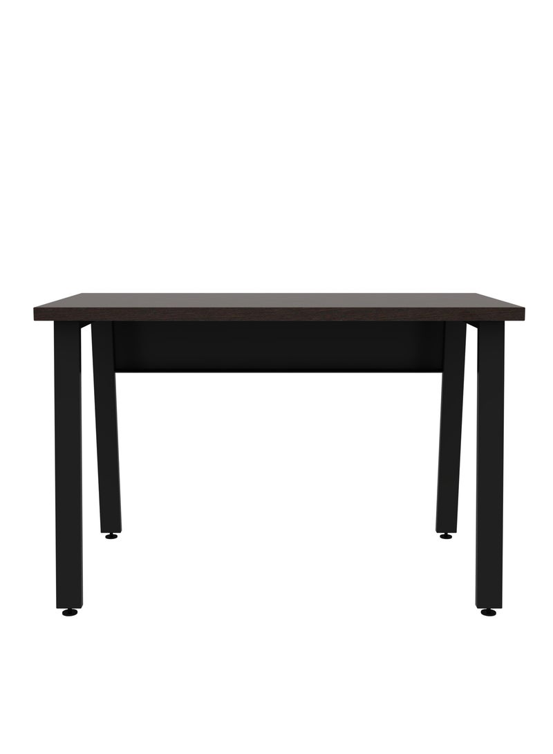 RIGID Modern Computer Desk,Sturdy Office Desk Large Writing Study Table for Home Office School, study table Computer Desk with Extra Strong Legs- Table top walnut & Black Legs - Image 5
