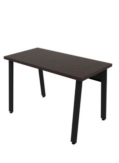 RIGID Steel Workstation Desk with Wooden Top Black 75x120x50cm  - Image 4