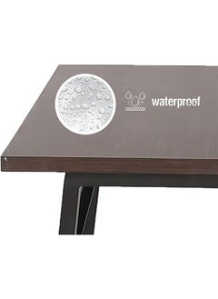 RIGID Steel Workstation Desk with Wooden Top Black 75x120x50cm  - Image 3