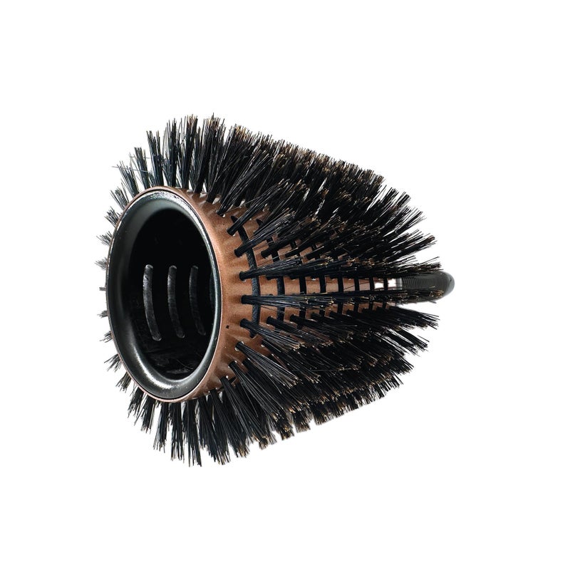 Phillips Brush Luxe Tourmaline Monster Vent 1 Professional Hair Brush (5â€ Diameter Barrel) - Vented Hairbrush Nylon Reinforced Boar Hair Bristles, Sleek Rose Gold & Black Color - Image 2