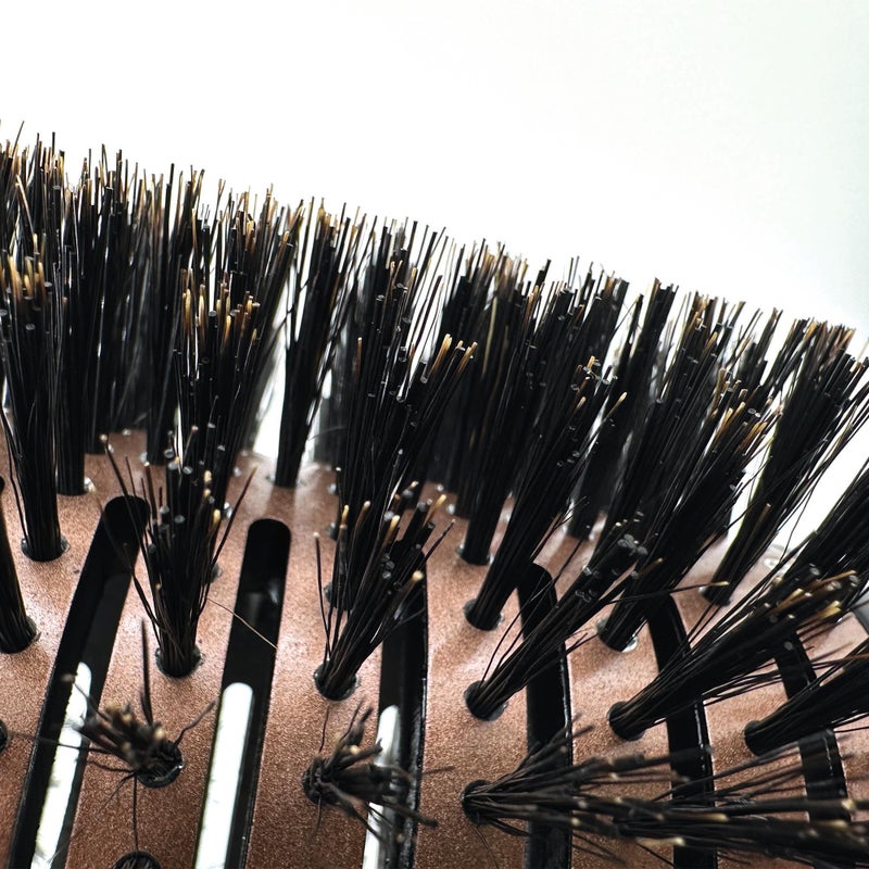 Phillips Brush Luxe Tourmaline Monster Vent 1 Professional Hair Brush (5â€ Diameter Barrel) - Vented Hairbrush Nylon Reinforced Boar Hair Bristles, Sleek Rose Gold & Black Color - Image 4