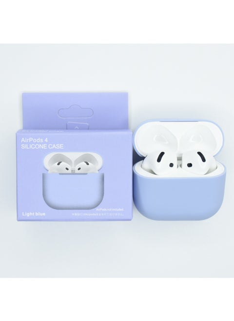 Suitable For Apple Airpods 4 Wireless Bluetooth Headset Silicone Protective Case Anti-fall Storage Bag Liquid Split-Color:Cobalt Blue-Applicable Models:Airpods 4