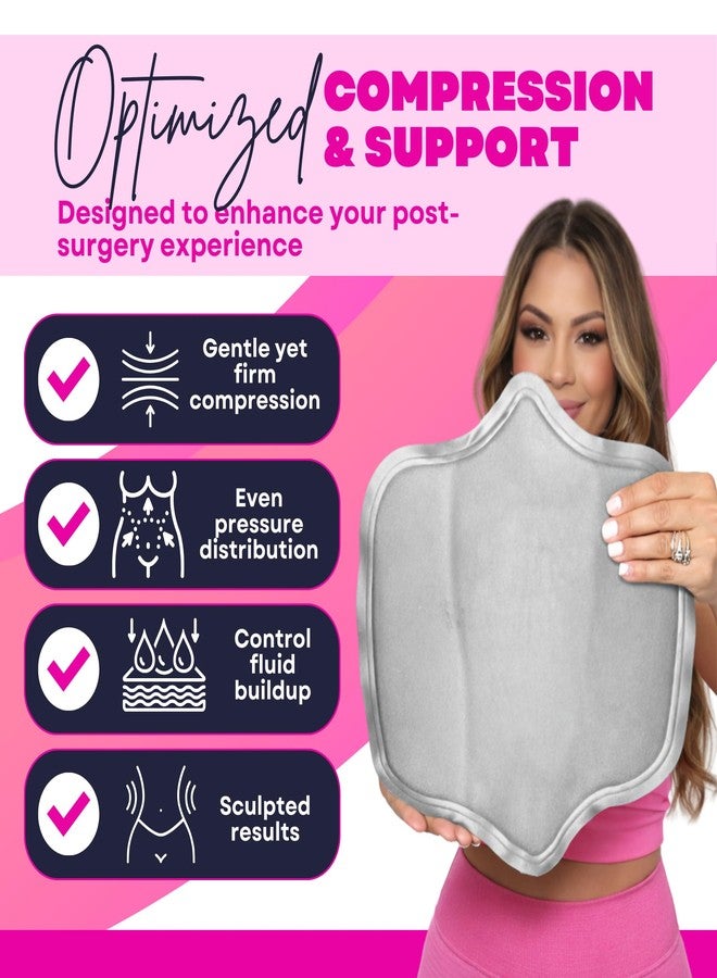 bombshell booty pillow Lipo Foam Abdominal Board Post Surgery - Compression Board for Lipo 361 & Tummy Tuck Recovery, Faja Board, Ab Board Liposuction, Tabla Abdominal Postoperatoria Grey - Image 4