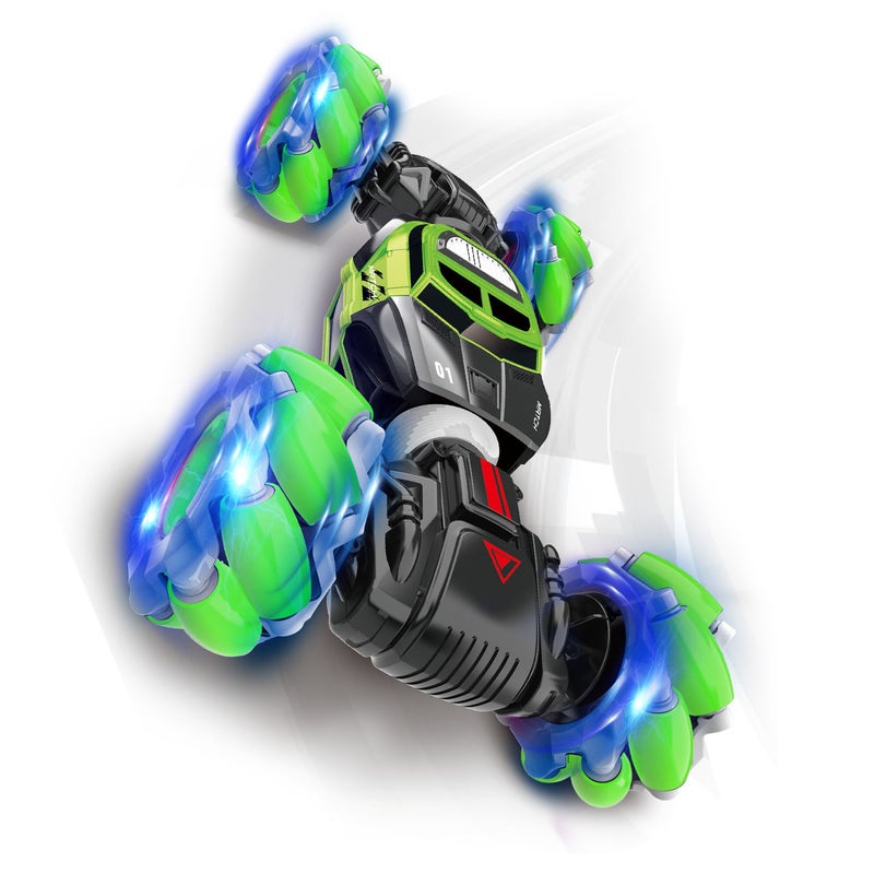 إسكدنيا سيارة حركات بهلوانية كهربائية تعمل بالتحكم واستشعار حركة اليد مناسبة لكل الطرق, متحولة مع إضاءة LED 32سم - Image 2