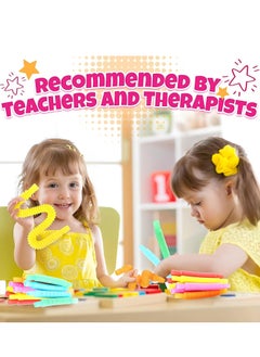 MAGIC VAULT 4 Pack Pop Tubes, Pop Tube Sensory Fidget Toy, Fine Motor Skills & Learning Toddler Toy, Stress Relief, Fun Pop Tubes, for Toddlers, Gift for Kids, Classroom Exchange Prizes  - Image 2