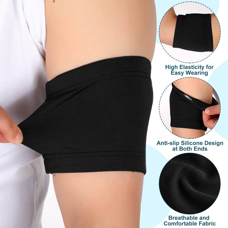 Sosation 4 Pcs Diabetes Arm Band Diabetes Sensor Cover Washable Reusable Diabetic Sensor Armband Sleeve for Diabetic Supplies Sports (Small/Medium) - Image 5