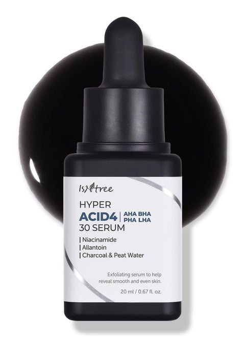 ISNTREE HYPER ACID4 AHA BHA PHA LHA 30 SERUM_20ml