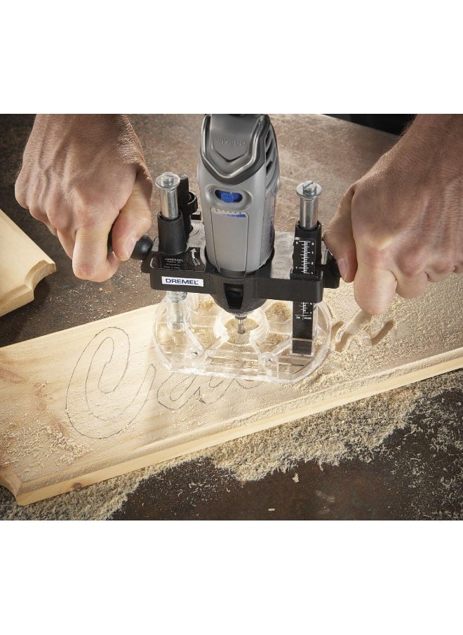DREMEL Dremel 335-01 Rotary Tool Plunge Router Attachment, Compact & Lightweight For Light-Duty Routing Projects, Perfect For Woodworking & Inlay Work  - Image 2