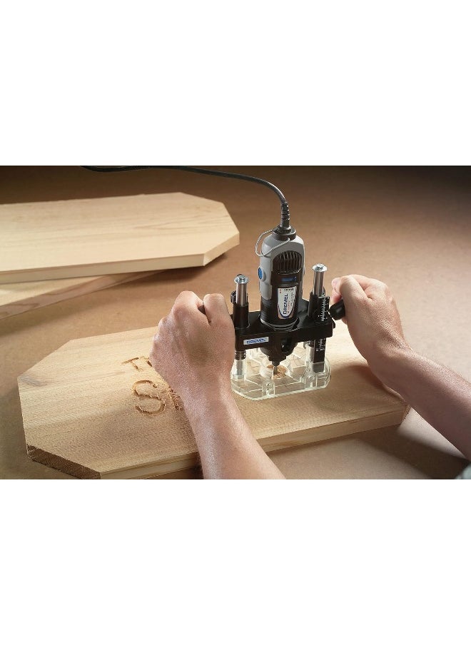 DREMEL Dremel 335-01 Rotary Tool Plunge Router Attachment, Compact & Lightweight For Light-Duty Routing Projects, Perfect For Woodworking & Inlay Work  - Image 3