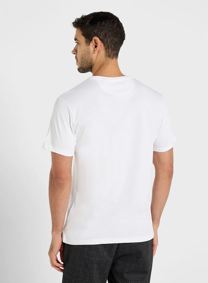BRAVE SOUL Crew Neck Pocket T-Shirt
