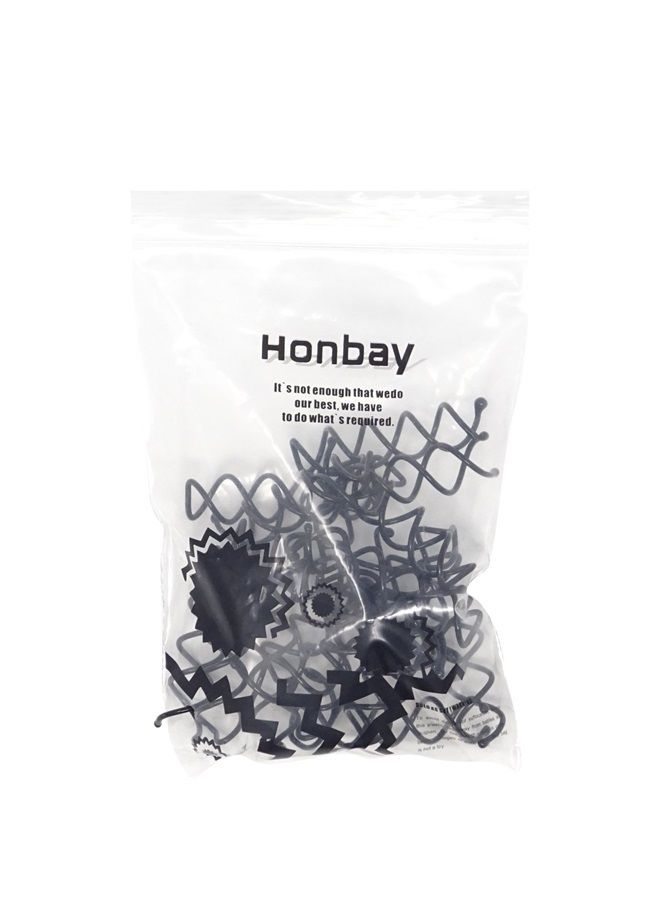 Honbay 20PCS Black Round Heads Spiral Bobby Pins Hair Styling Accessories for Girls and Women - Image 3