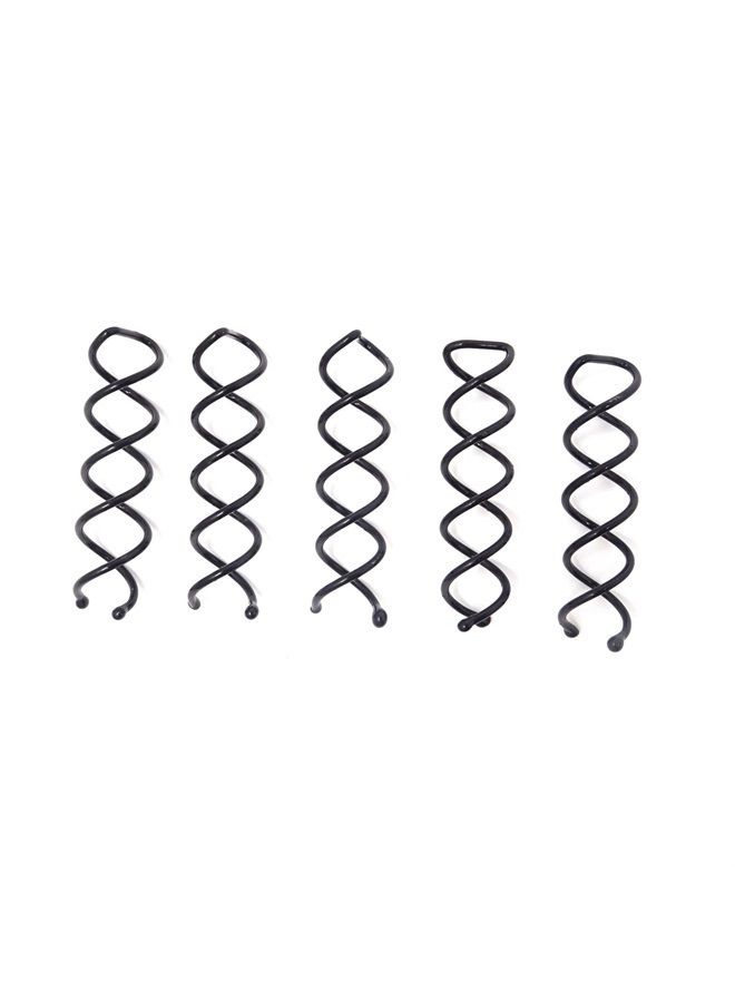 Honbay 20PCS Black Round Heads Spiral Bobby Pins Hair Styling Accessories for Girls and Women - Image 2