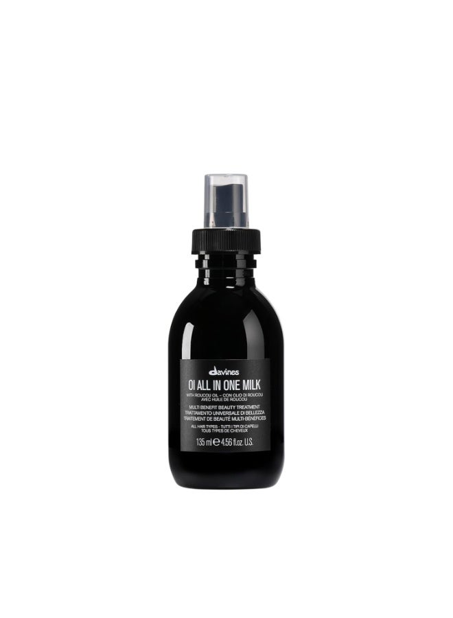 Davines OI All in One Milk | Hair Milk Spray | Powerful Hair Detangler + Hydrating Leave-In Treatment | Smoothes Frizzy Hair - Image 1