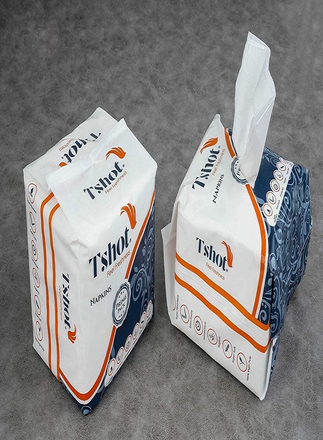 Tshot PRIME PACK Soft Facial Tissue Paper (Each Pack 100 Tissue ) (Pack Of 2) - Image 1