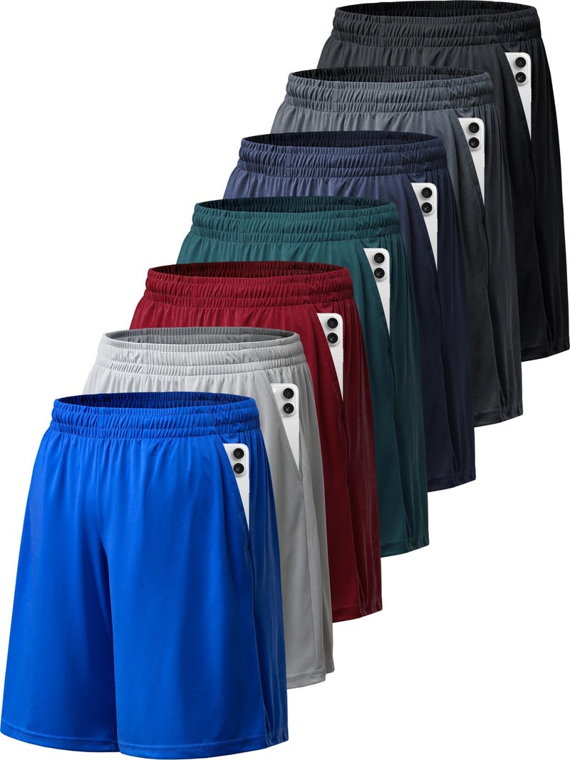 BALENNZ Athletic Shorts for Men with Pockets and Elastic Waistband Quick Dry Activewear - Image 1