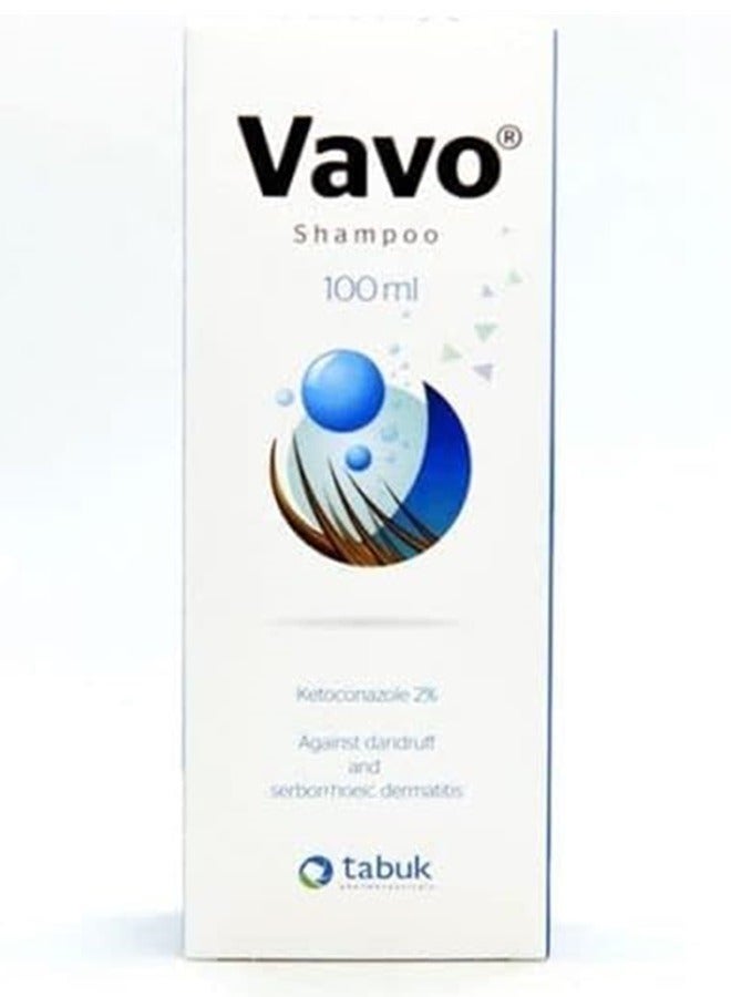 فافو شامبو كيتوكونازول 2% ضد القشرة والتهاب الجلد الدهني 100 مل لجميع انواع الشعر - Image 2