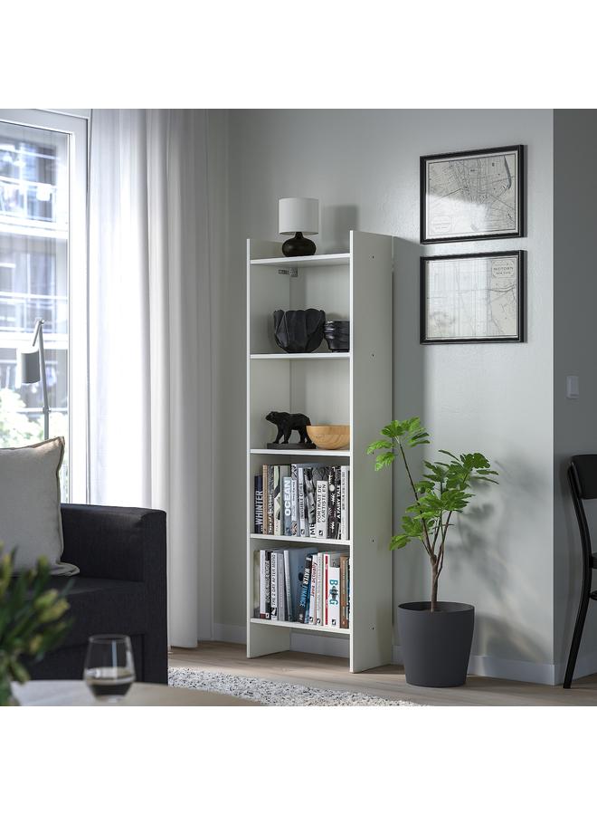 Zaboon Bookcase, White, 50X25X160 Cm - Image 3