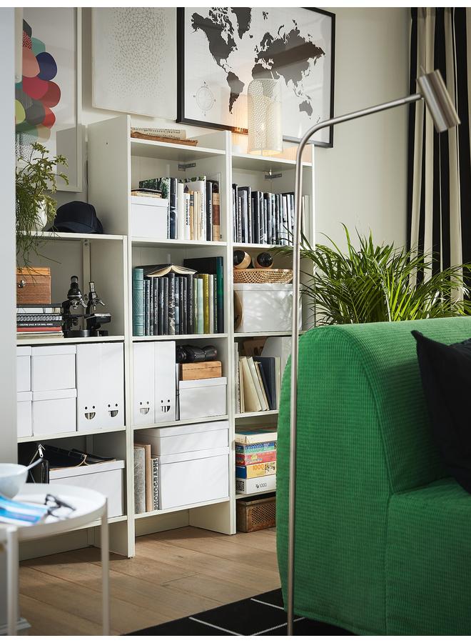 Zaboon Bookcase, White, 50X25X160 Cm - Image 2