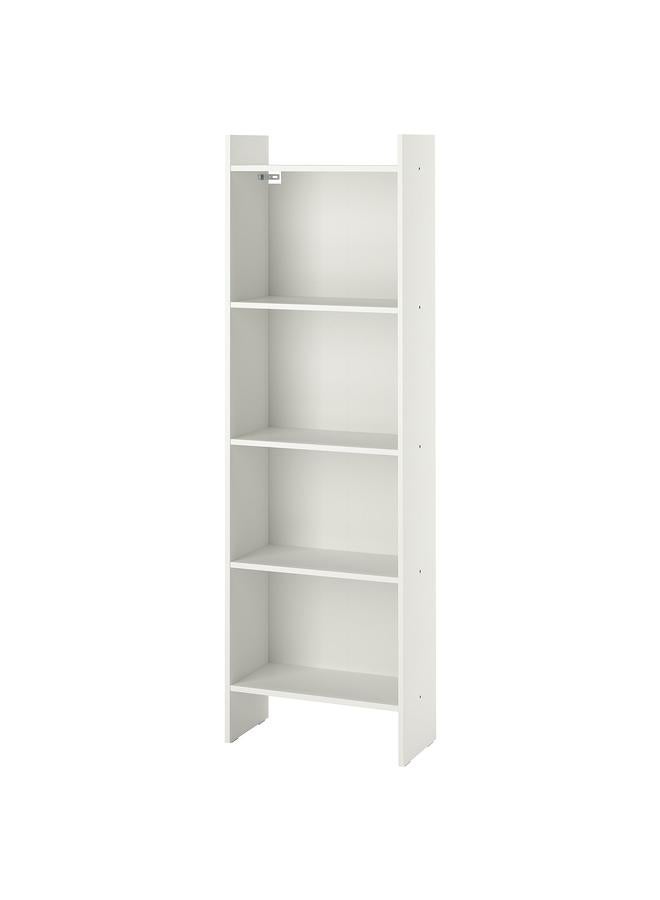 Zaboon Bookcase, White, 50X25X160 Cm - Image 1