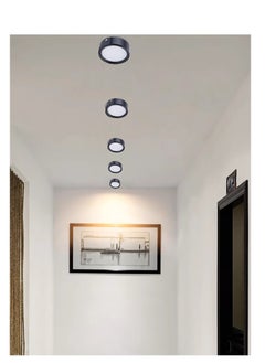 Generic 2 Pack Round LED Surface Ceiling Light 75mm 5W,Neutral White Colour 4000K,Indoor Black Mounted Down lamp For Kitchen Patio Living Room Corridor Restaurant Office  - Image 5