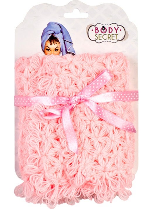 Body Secret Hand Knitted Bath Loofah Pink 