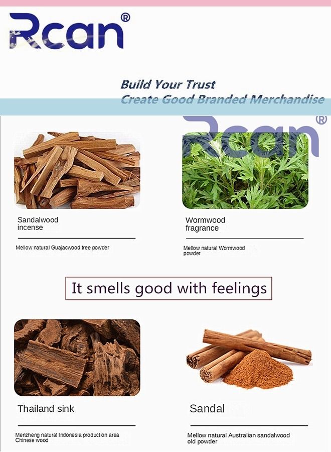 Rcan Premium Incense Sticks Synthesized From Natural Agarwood Sandalwood and Plant Powder Used for Yoga Meditation Healing Soothing Prayer and Romance 450 Sticks - Image 3