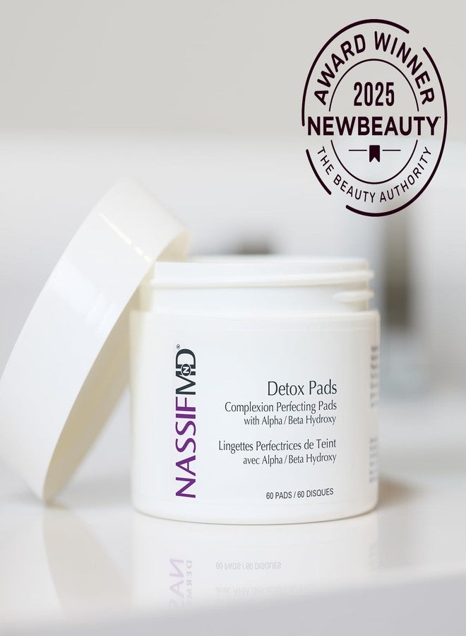 nassif md NassifMD Exfoliating Detox Pads, AHA Pads Formulated with Glycolic Acid, Witch Hazel, and Salicylic Acid, Suitable for Sensitive Skin - Image 4