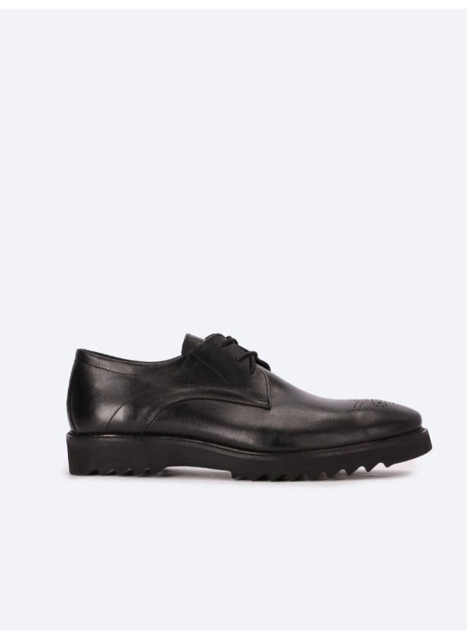 Men Oxford shoes Genuine Leather Black