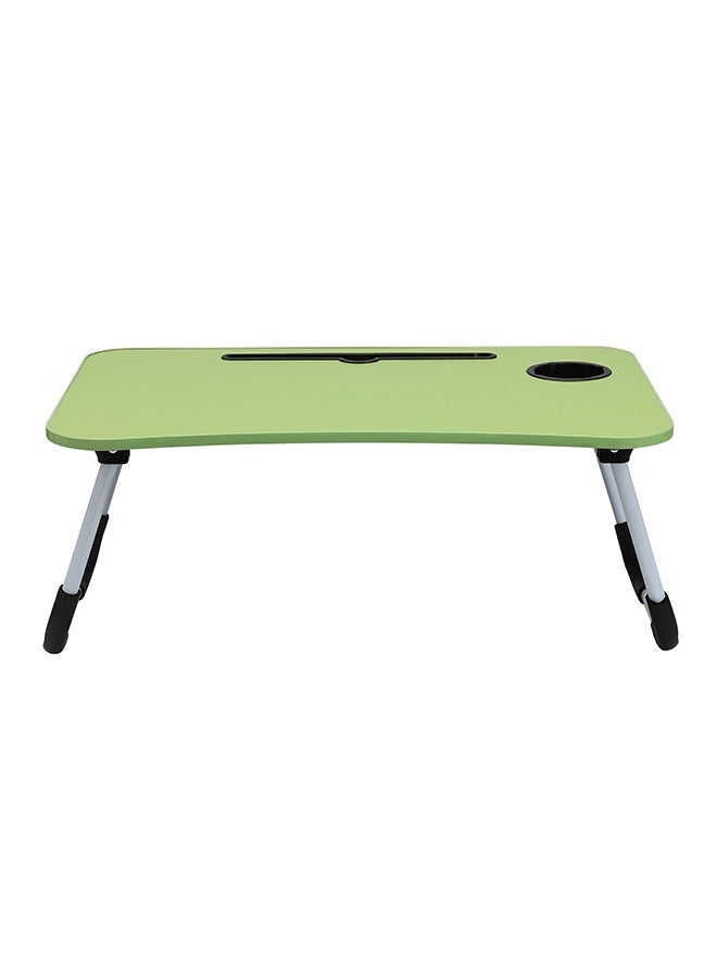 LAWAZIM Foldable Laptop Desk - Green - Portable Bed Table with Cup Holder and Adjustable, Ergonomic, Compact, and Space-Saving Design - Ideal for Working, Writing, Studying, Drawing, and Reading - Image 4